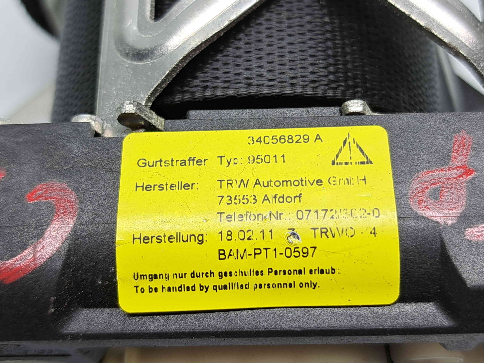 Centura stanga spate Mercedes Clasa E (W212) AMG [Fabr 2009-2016] 34056829A - imagine 4