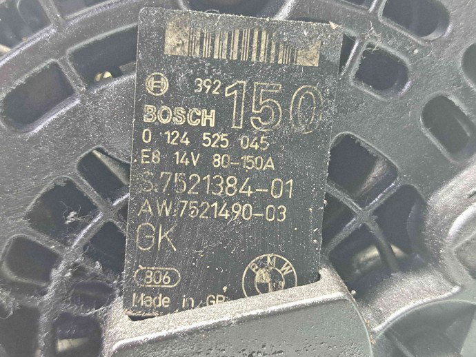 Alternator Bmw 3 (E46) [Fabr 1998-2005] 7521384-01 2.0 N42 105KW / 143CP  