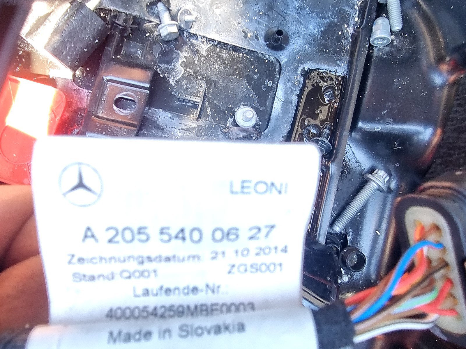 Cablu inalta tensiune Mercedes Clasa C (W205) [Fabr 2014-prezent] A2055400627 2.0 Hibr 274920 210KW / 286CP - imagine 3