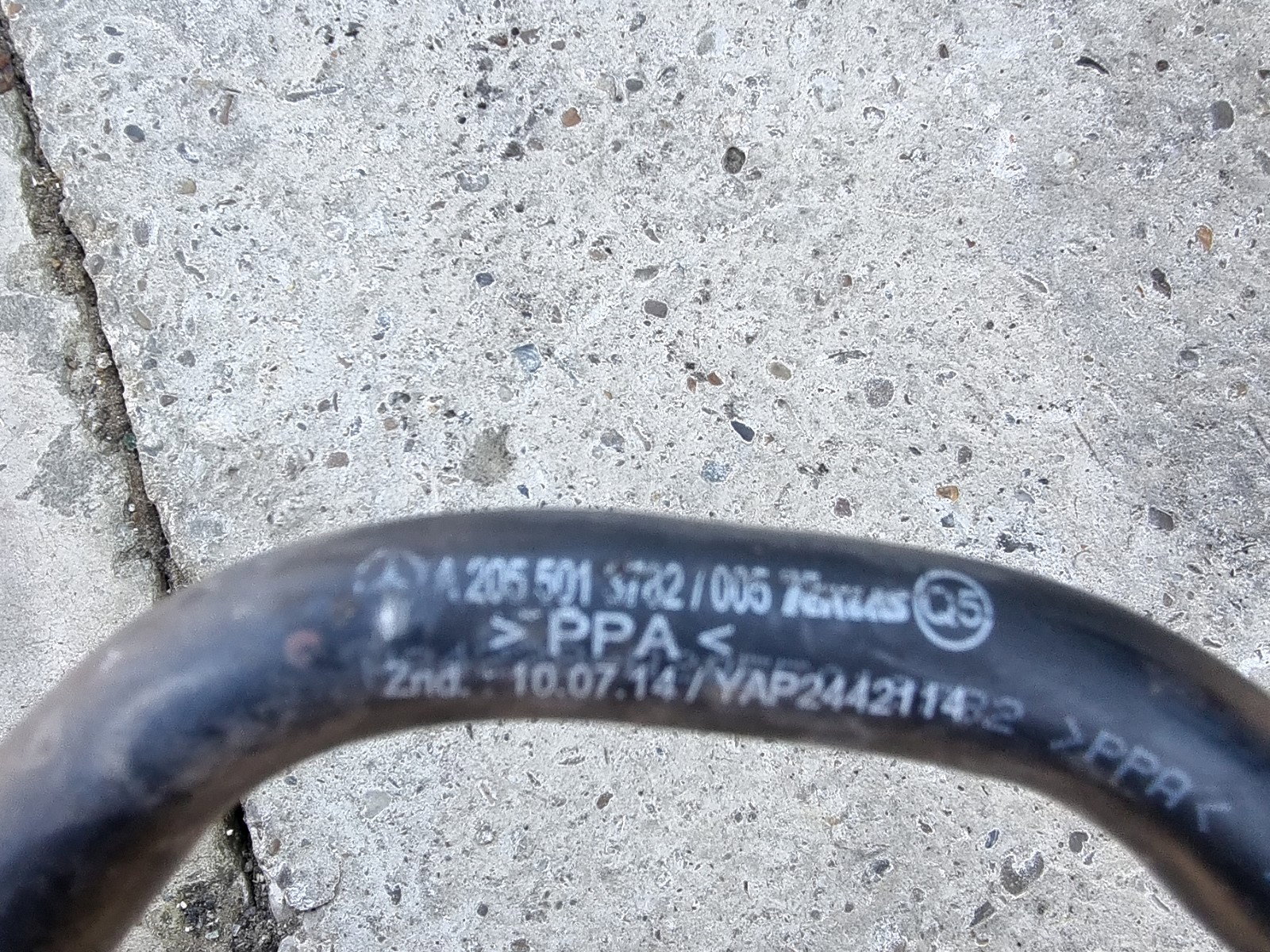 Furtun apa Mercedes Clasa C (W205) [Fabr 2014-prezent] A2055013782 2.0 Hibr 274920 210KW / 286CP - imagine 2