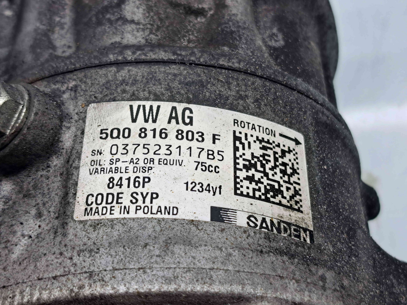 Compresor clima Skoda Octavia 3 (5E3) Facelift [Fabr 2012-2020] 5Q0816803F 1.4 TSI CZDA 110KW / 150CP - imagine 4