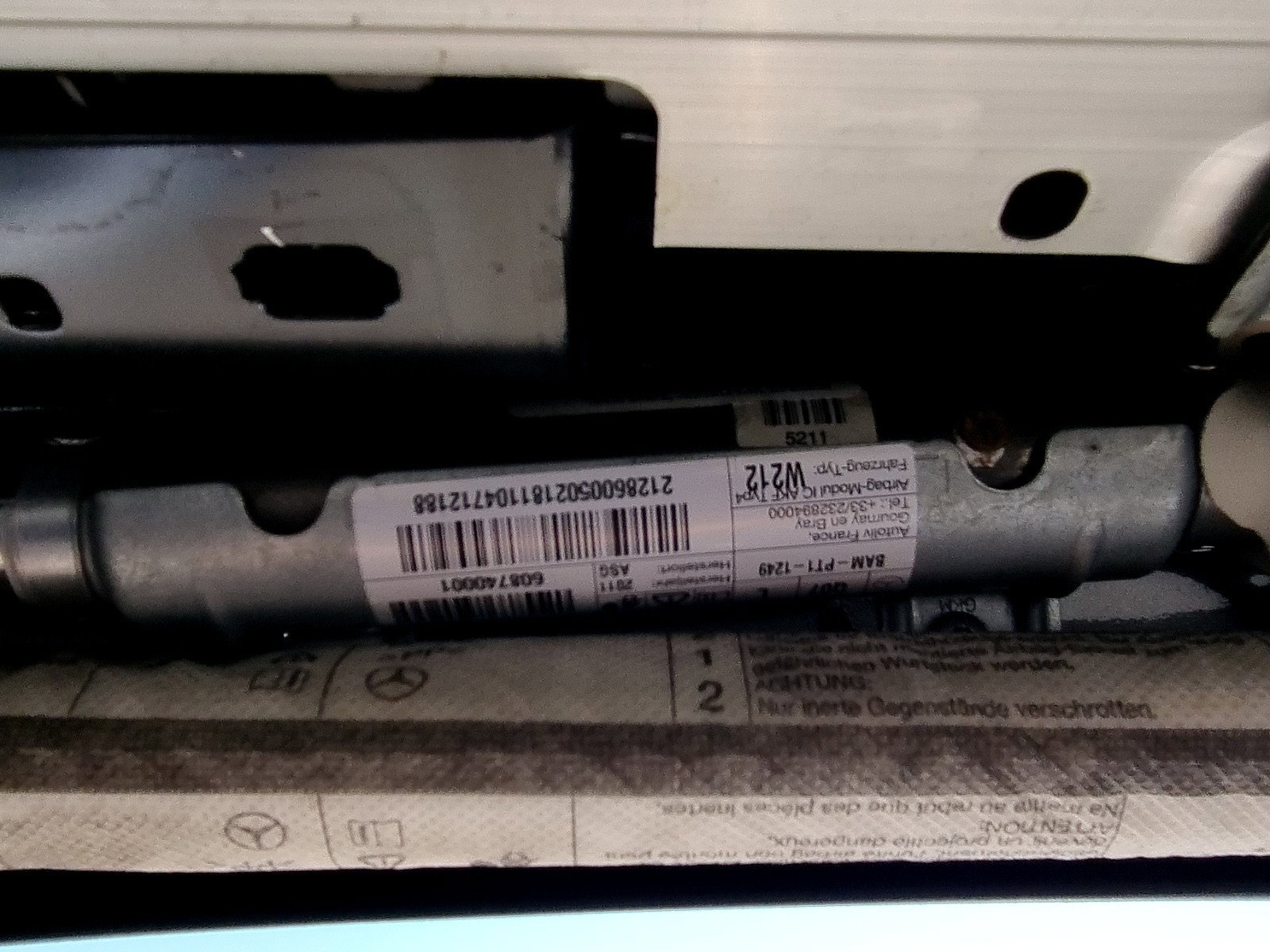 Airbag cortina stanga Mercedes Clasa E (W212) AMG [Fabr 2009-2016] 608740001 3.0 642852 170KW / 231CP - imagine 2