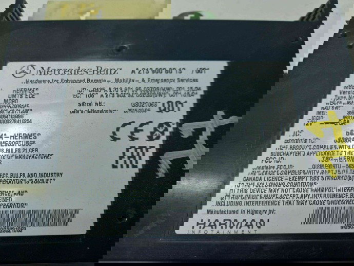 Modul bluetooth A2139008013 Mercedes E220 W213 2.0 2016-2021