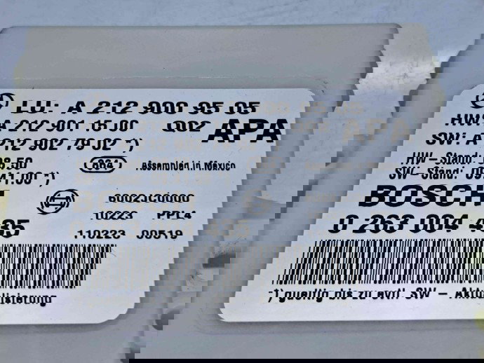  Modul senzori parcare  Mercedes Clasa C T-Model (S204) [Fabr 2007-2014] A2129009505