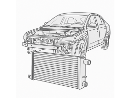 Radiator clima / AC  Seat Ibiza 4 (6L1) [Fabr 2002-2009] 6Q0820411K 1.9 SDI ASY 47KW / 64CP