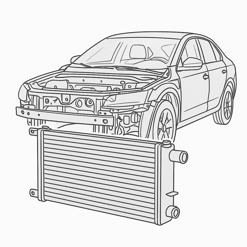 Radiator clima / AC Seat Ibiza 4 (6L1) [Fabr 2002-2009] 6Q0820411K 1.9 SDI ASY 47KW / 64CP