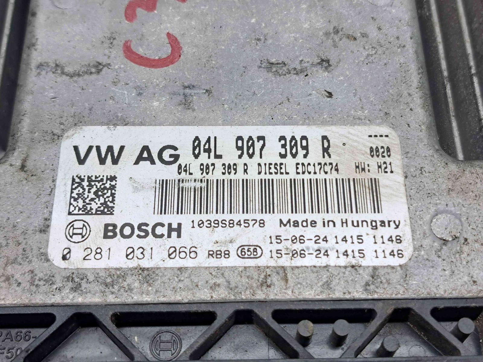 Calculator motor ECU AUDI A3 Sportback (8VS, 8VM) [Fabr 2013-prezent] 04L907309R 2.0 TDI CRLB 110KW / 150CP - imagine 3