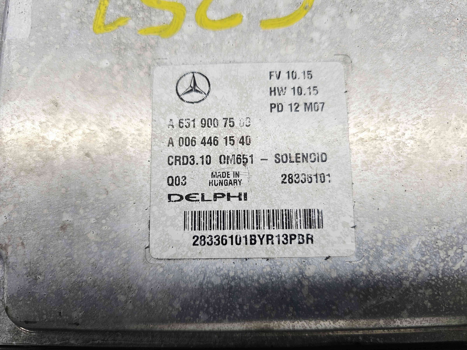Calculator motor ECU Mercedes Clasa C Coupe (C204) Facelift AMG [Fabr 2011-2015] A6519007500 2.2 CDI 651911 125KW / 170CP - imagine 4
