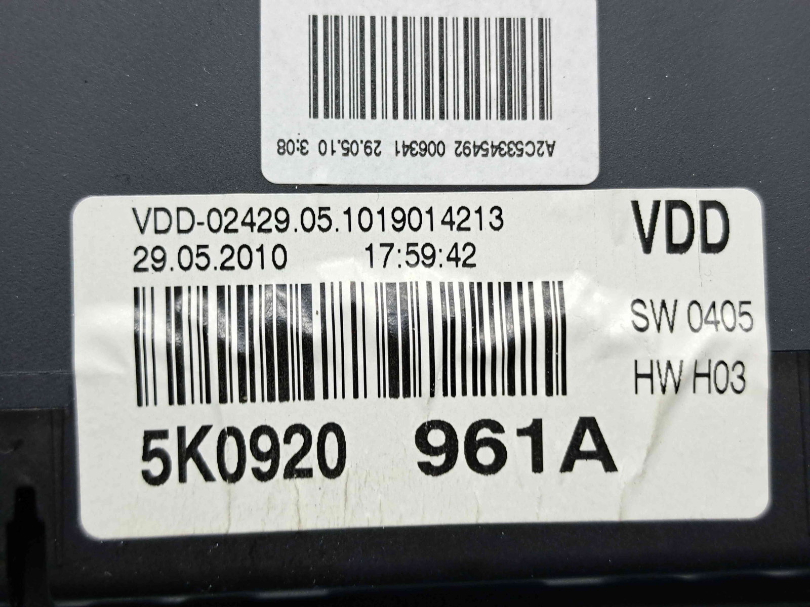 Ceas bord Volkswagen Golf 6 (5K1) [Fabr 2009-2013] 5K0920961A - imagine 5
