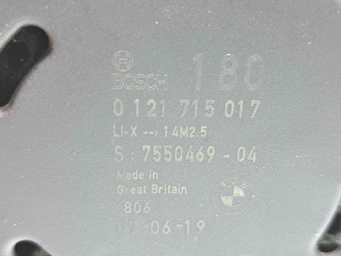 Alternator Bmw 1 (E81, E87) [Fabr 2004-2010] 7550469-04 2.0 N43 105KW / 143CP  