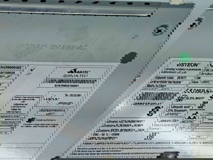  Radio CD SMART Fortwo Coupe (W453) [Fabr 2014-2019] 18A965