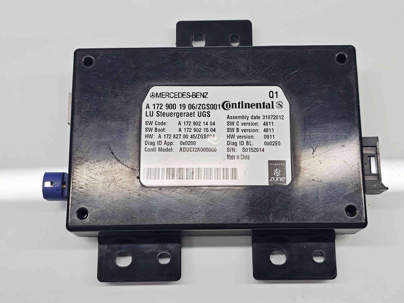 Modul confort Mercedes Clasa C Coupe (C204) Facelift AMG [Fabr 2011-2015] A1729001906 - imagine 1