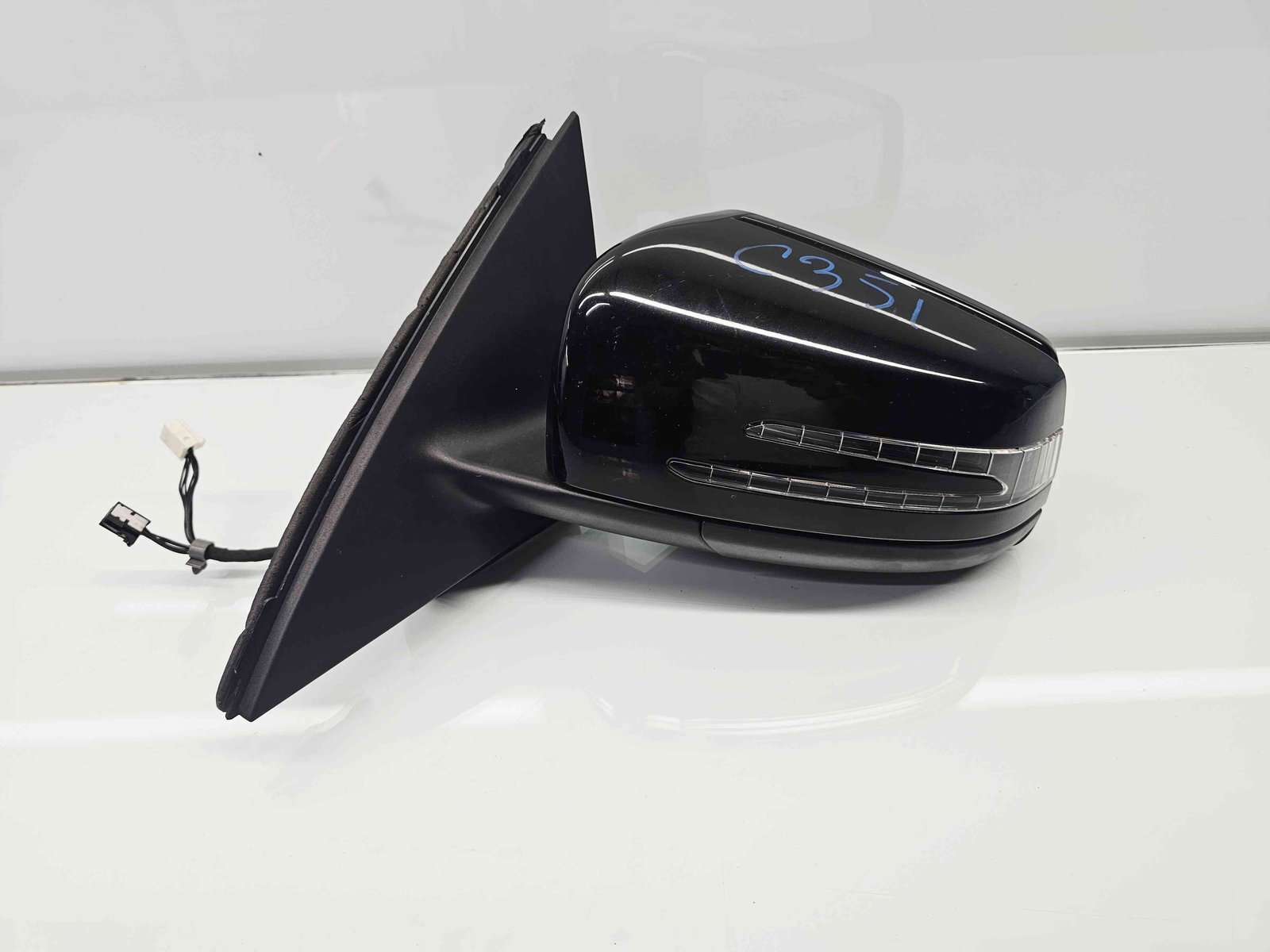 Oglinda stanga Mercedes Clasa C Coupe (C204) Facelift AMG [Fabr 2011-2015] 197U NEGRU OBSIDIAN - imagine 2