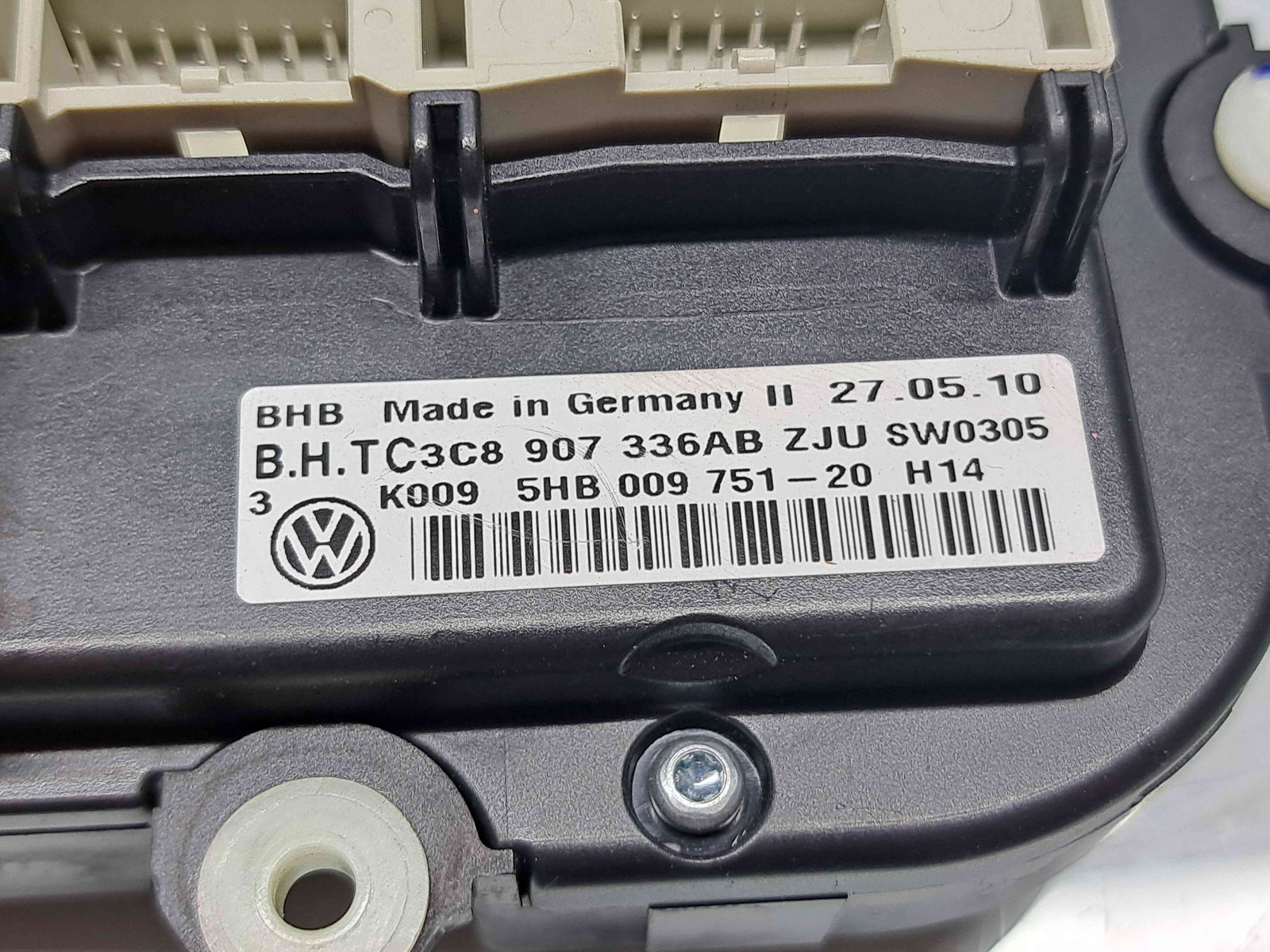 Panou comanda clima Volkswagen Golf 6 (5K1) [Fabr 2009-2013] 3C8907336AB - imagine 4