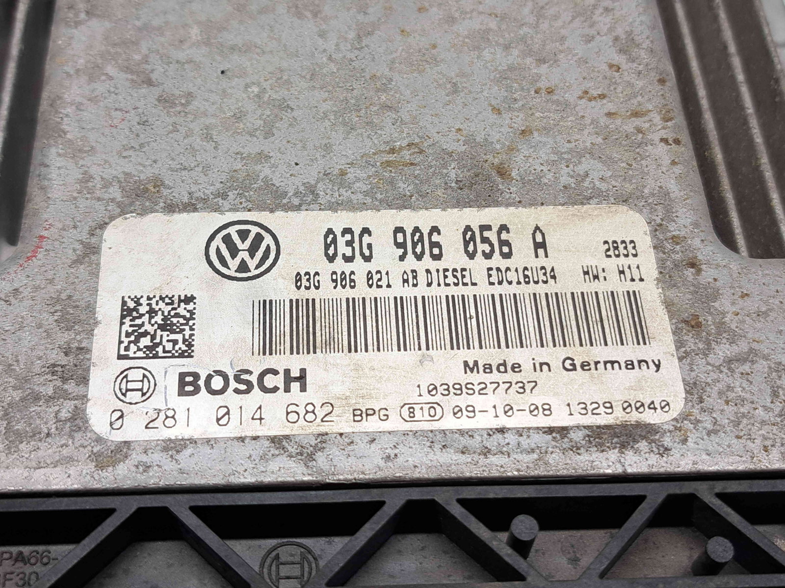 Calculator motor ECU Volkswagen Touran (1T1, 1T2) [Fabr 2003-2010] Facelift 03G906056A 1.9 TDI BLS 77KW / 105CP - imagine 2