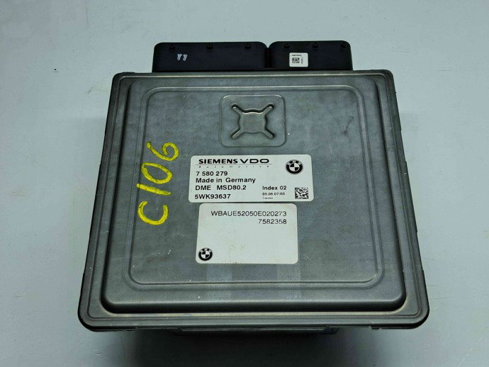 Calculator motor ECU Bmw 1 (E81, E87) [Fabr 2004-2010] 7580279 2.0 N43 105KW / 143CP  