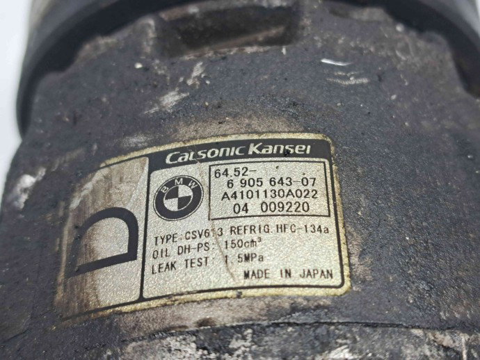 Compresor clima Bmw X3 (E83) [Fabr 2003-2009] 6905643-07 2.0 M47 110KW / 150CP  