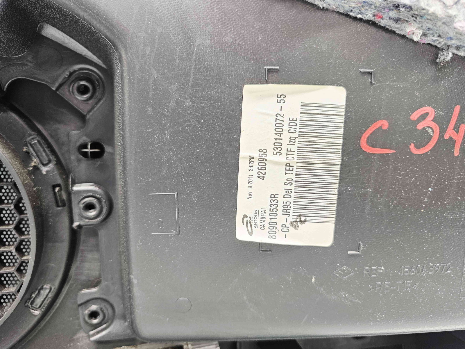 Tapiterie usa stanga fata Renault Scenic 3 [Fabr 2009-2015] 809010533R - imagine 5