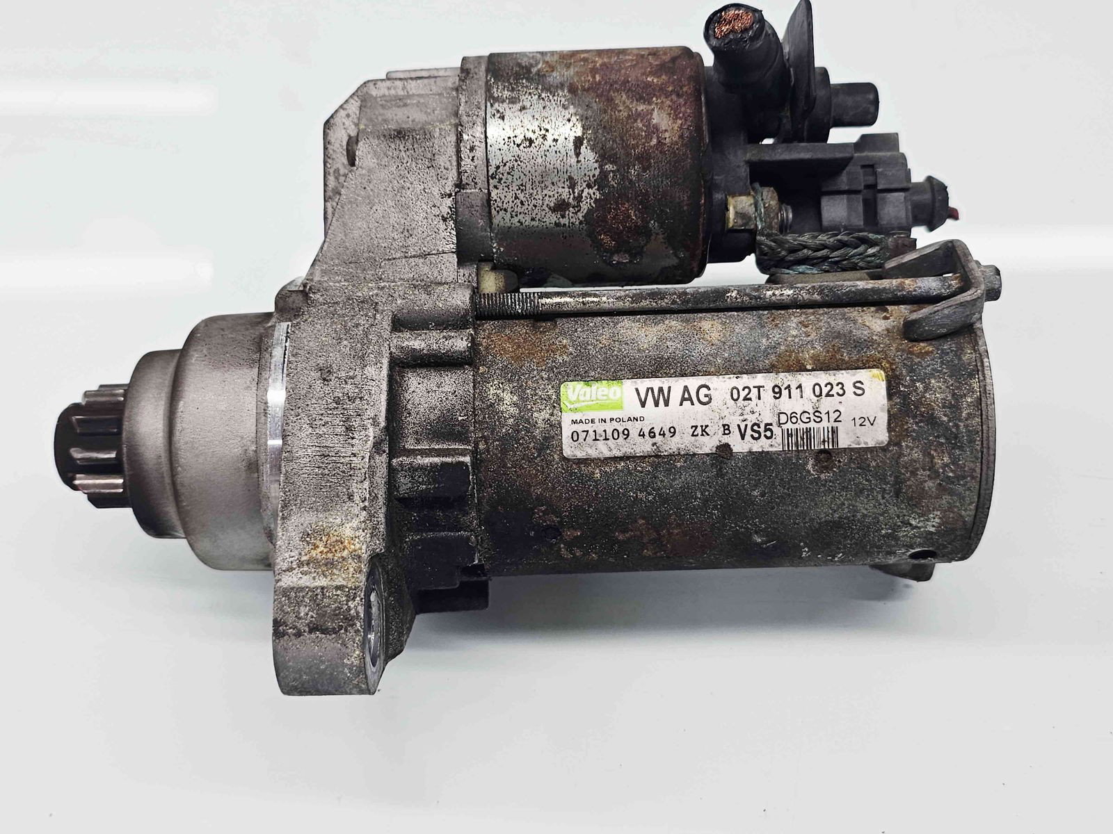 Electromotor 10 dinti Volkswagen Polo (6R) [Fabr 2009-2016] 02T911023S 1.6 Benz BTS77KW / 105CP