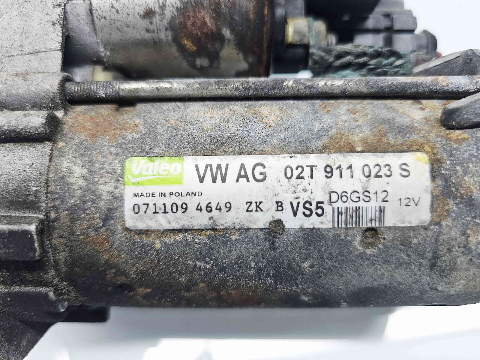 Electromotor 10 dinti Volkswagen Polo (6R) [Fabr 2009-2016] 02T911023S 1.6 Benz BTS77KW / 105CP - imagine 3