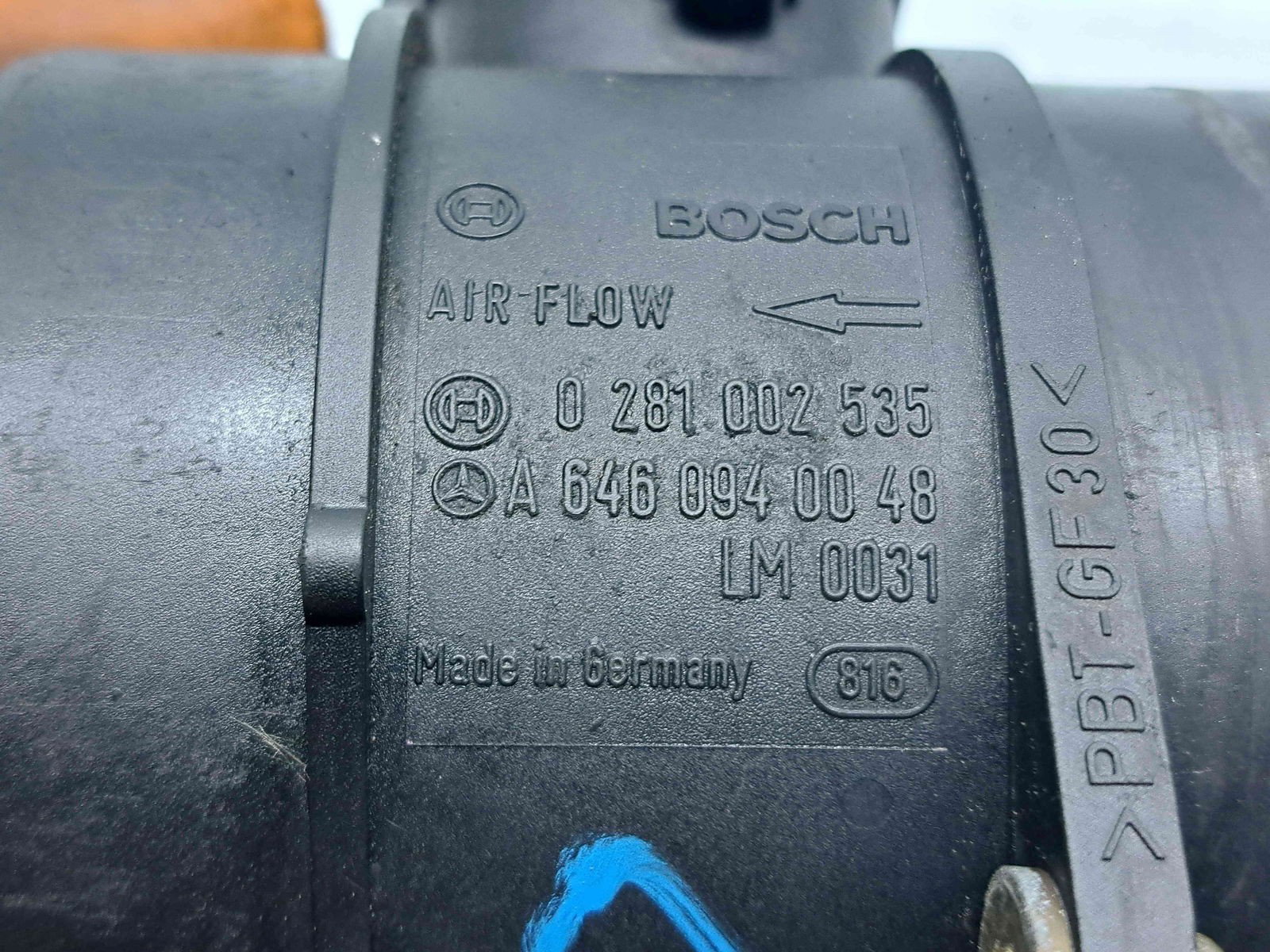 Debitmetru aer Mercedes Clasa C T-Model (S204) [Fabr 2007-2014] A6460940048 2.2 CDI 646821 125KW / 170CP - imagine 2