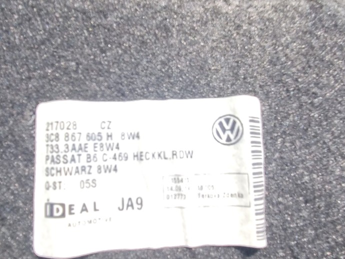 Ornament capota portbagaj Volkswagen Passat CC (358) Facelift [Fabr 2012-2016] 3C8867605H 2.0 TDI CFFB 103 KW / 140CP