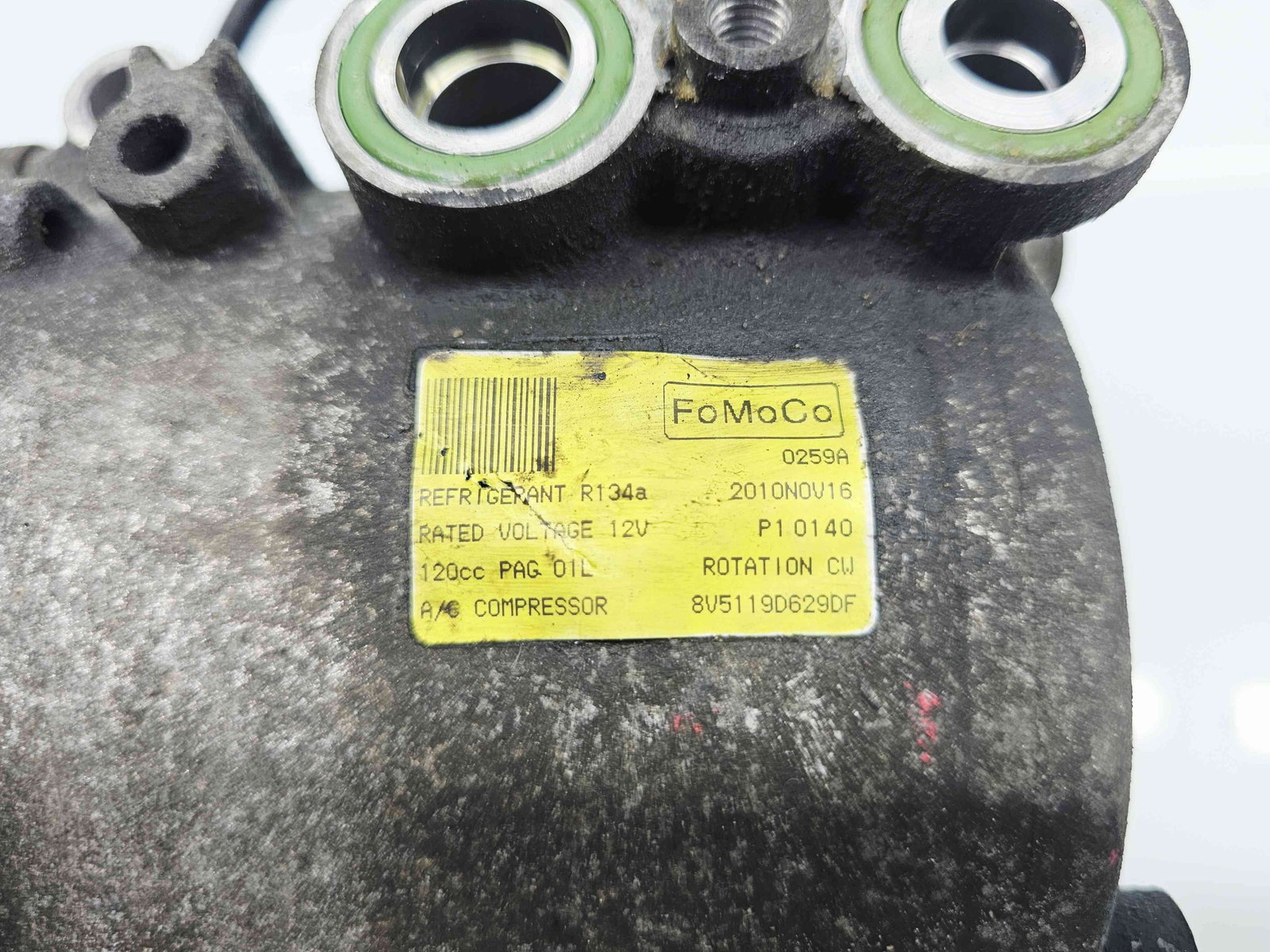 Compresor clima Ford Fiesta 6 [Fabr 2008-2019] 8V5119D629DF 1.4 TDCI F6JD 50KW / 68CP - imagine 2