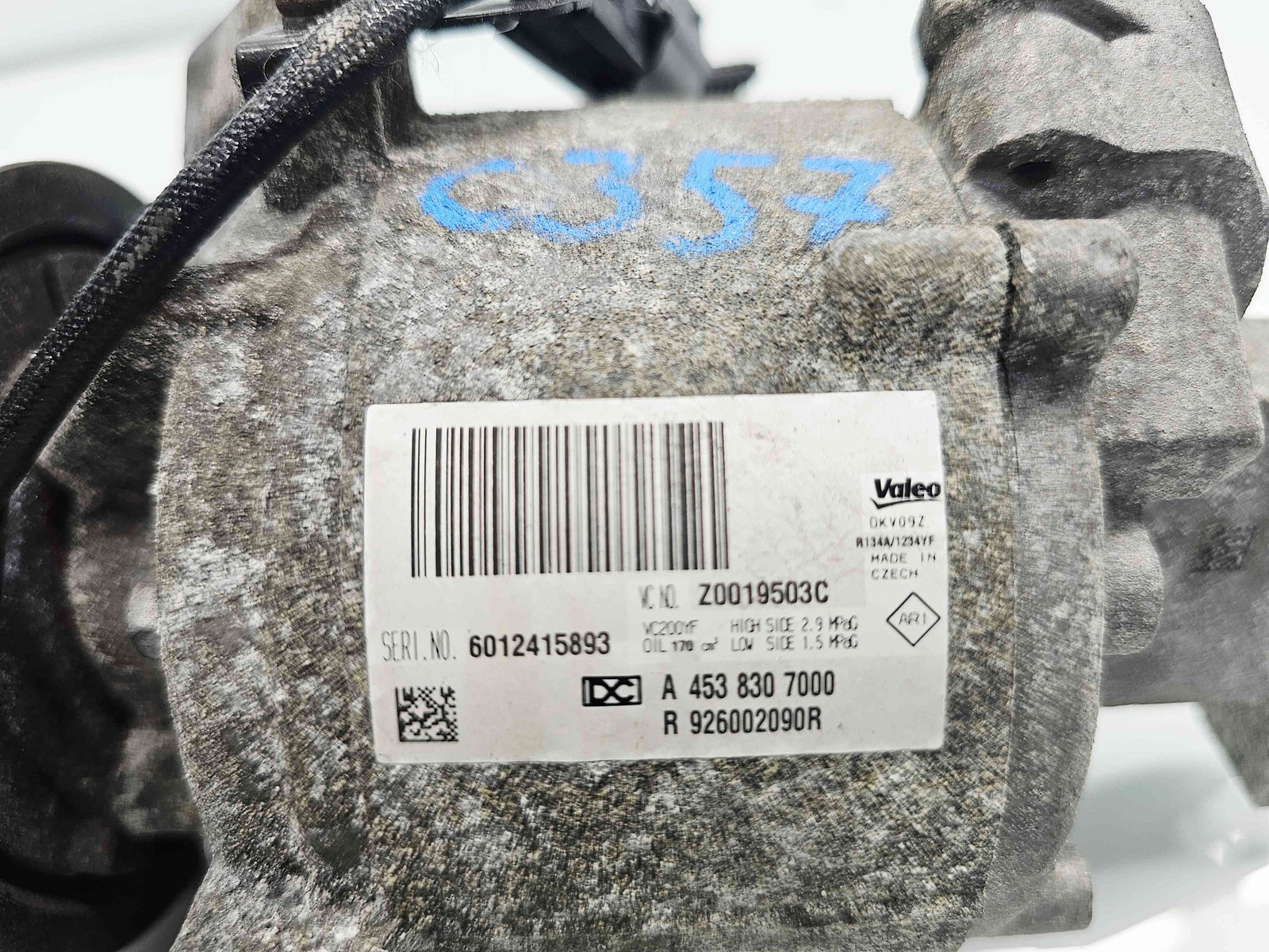 Compresor clima SMART Fortwo Coupe (W453) [Fabr 2014-2019] 926002090R 1.0 Benz 281920 52KW / 71CP - imagine 2