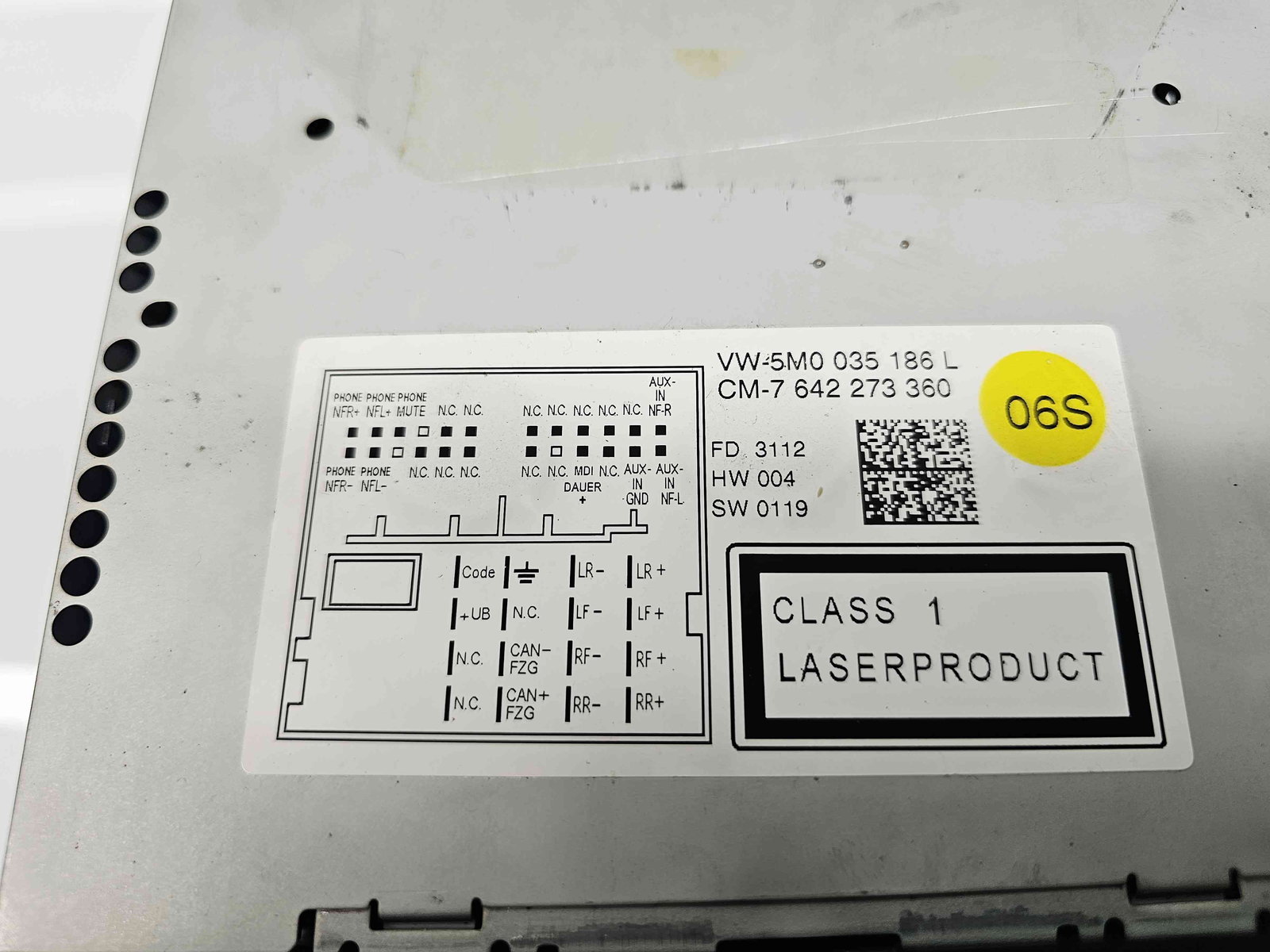 Radio CD Volkswagen Polo (6R) [Fabr 2009-2016] 5M0035186L - imagine 2