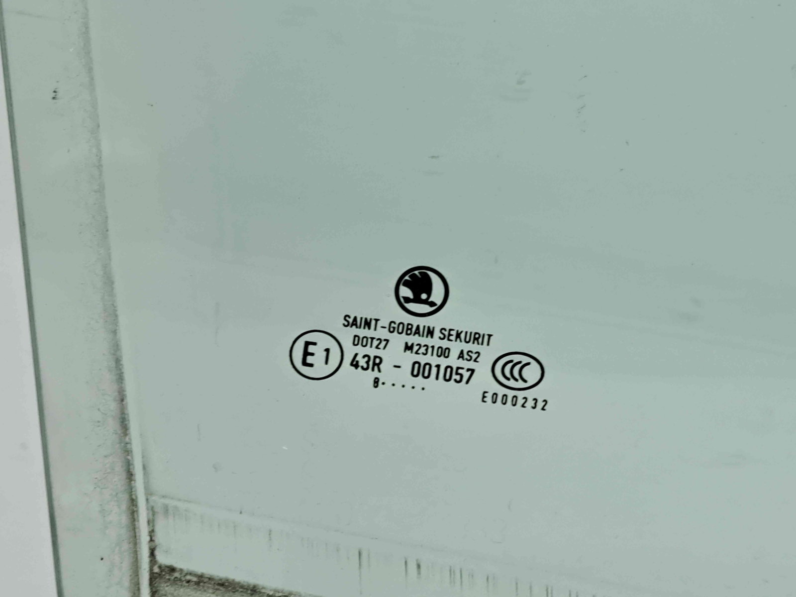 Geam usa dreapta fata Skoda Fabia 2 (5J, 542) [Fabr 2007-2014] OEM - imagine 2