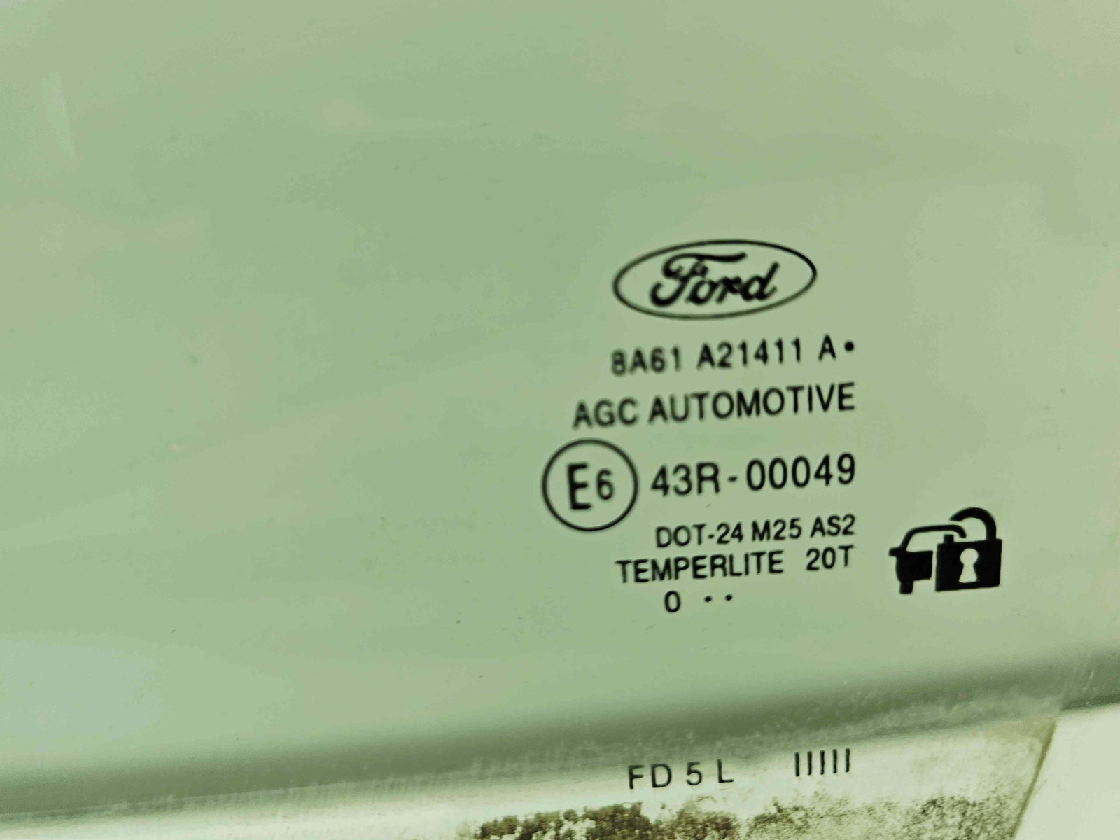 Geam usa stanga fata Ford Fiesta 6 [Fabr 2008-2019] OEM - imagine 2