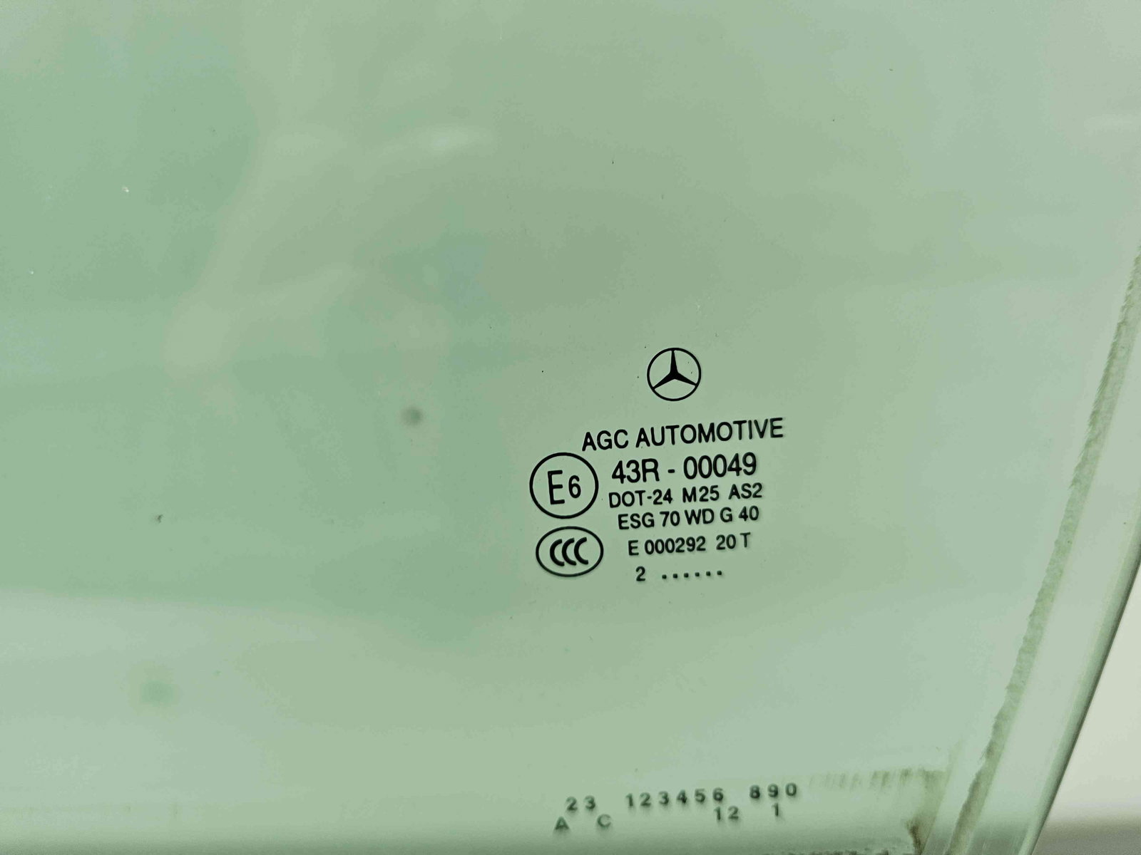 Geam usa stanga fata Mercedes Clasa C Coupe (C204) Facelift AMG [Fabr 2011-2015] OEM - imagine 2