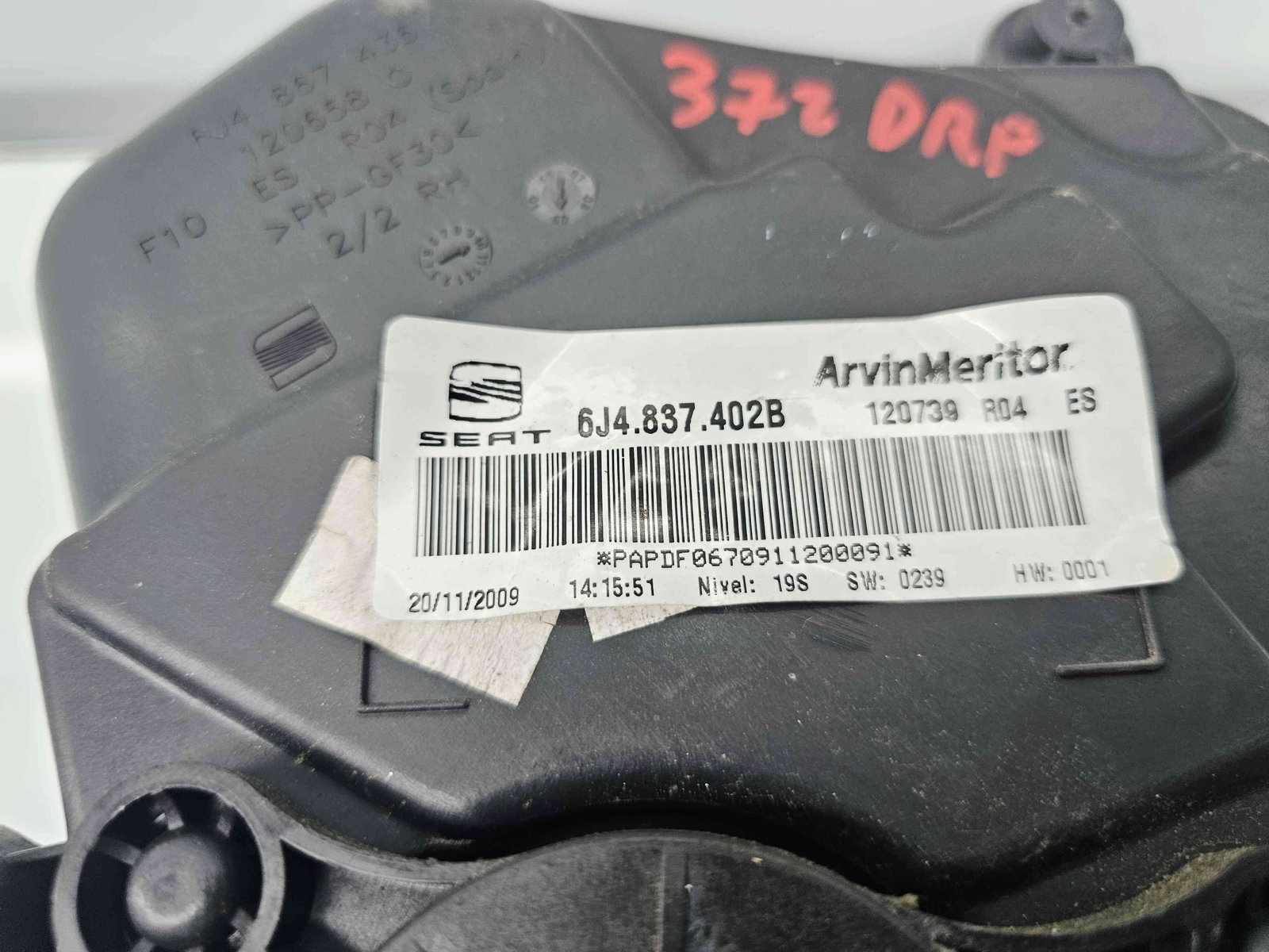 Macara electrica geam dreapta fata Seat Ibiza 5 (6J5) [Fabr 2008-2017] 6J4837402B - imagine 2