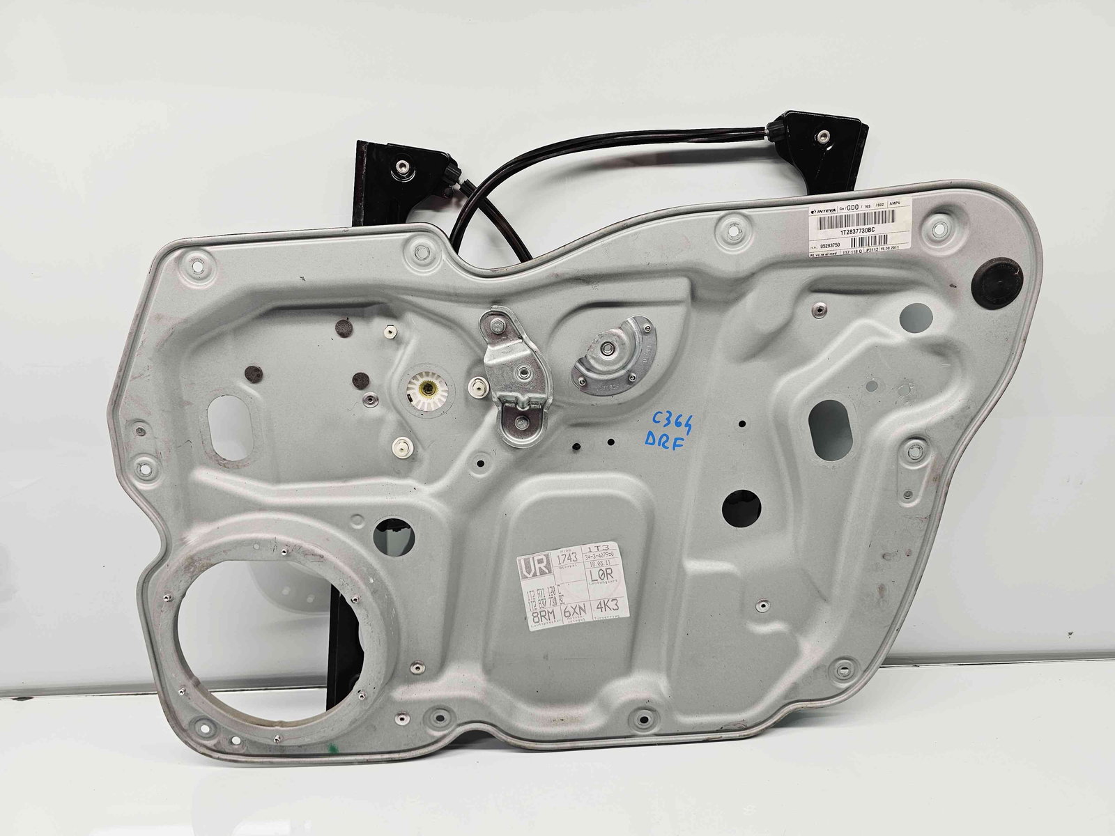 Macara electrica geam dreapta fata Volkswagen Touran II (1T3) [Fabr 2010-2015] 1T2837730BC