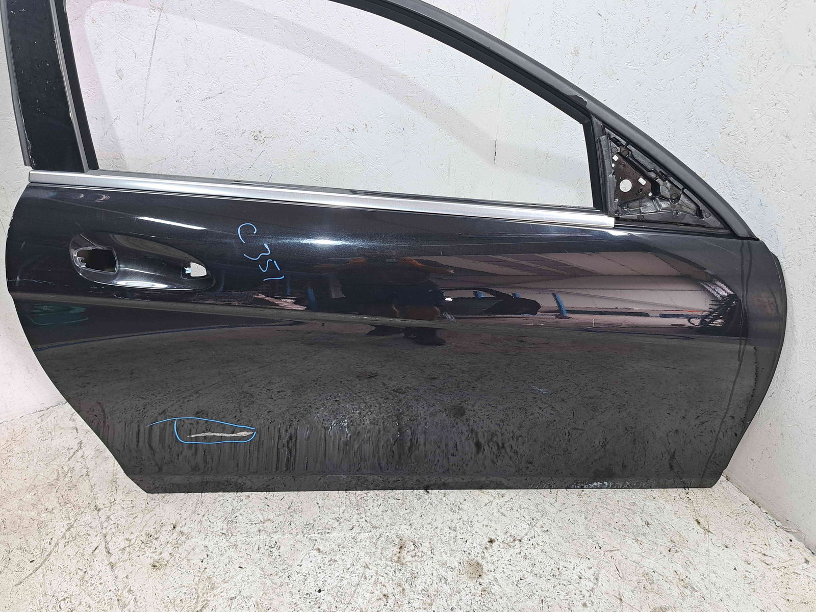 Usa dreapta fata Mercedes Clasa C Coupe (C204) Facelift AMG [Fabr 2011-2015] 197U NEGRU OBSIDIAN - imagine 6