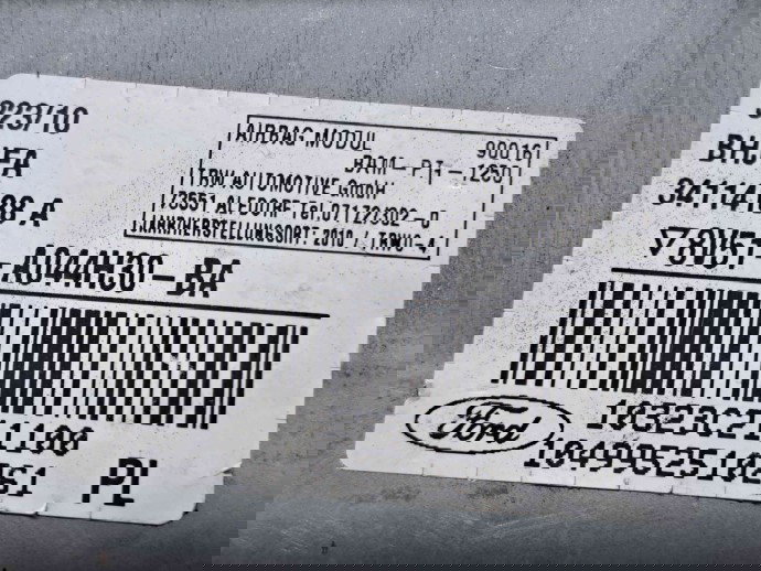  Airbag pasager Ford Fiesta 6 [Fabr 2008-2019] 8V51-A044H30-BA