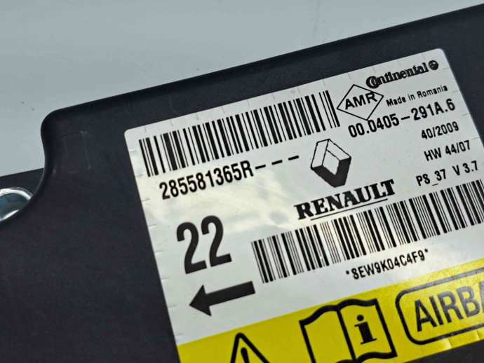 Calculator airbag Renault Megane 3 (B95) [Fabr 2008-2016] 285581365R 1.6 B K4M848 74KW / 101CP