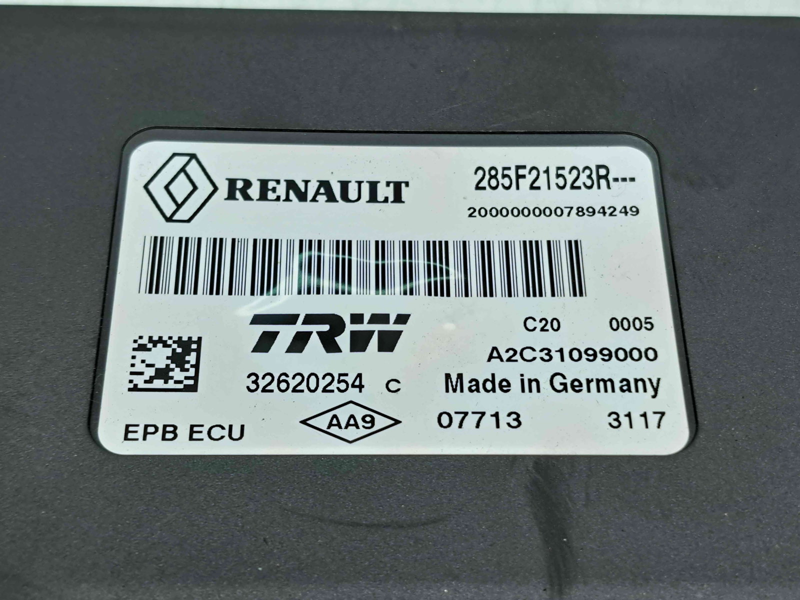 Calculator frana de mana Renault Scenic 3 [Fabr 2009-2015] 285F21523R 1.5 DCI K9K836 81KW / 110CP - imagine 2
