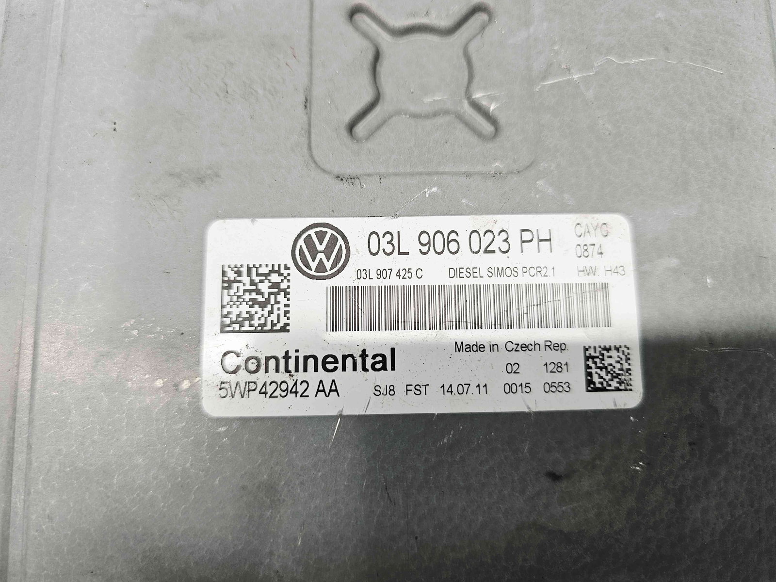 Calculator motor ECU Volkswagen Polo (6R) [Fabr 2009-2016] 03L906023 PH 1.2 TDI CFWA 55KW / 75CP - imagine 2