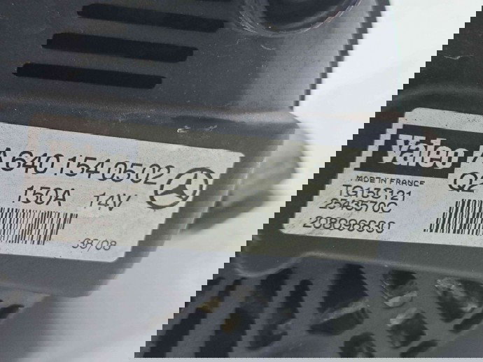 Alternator Mercedes Clasa B (W245) [Fabr 2005-2011] A6401540502 2.0 CDI 640940   