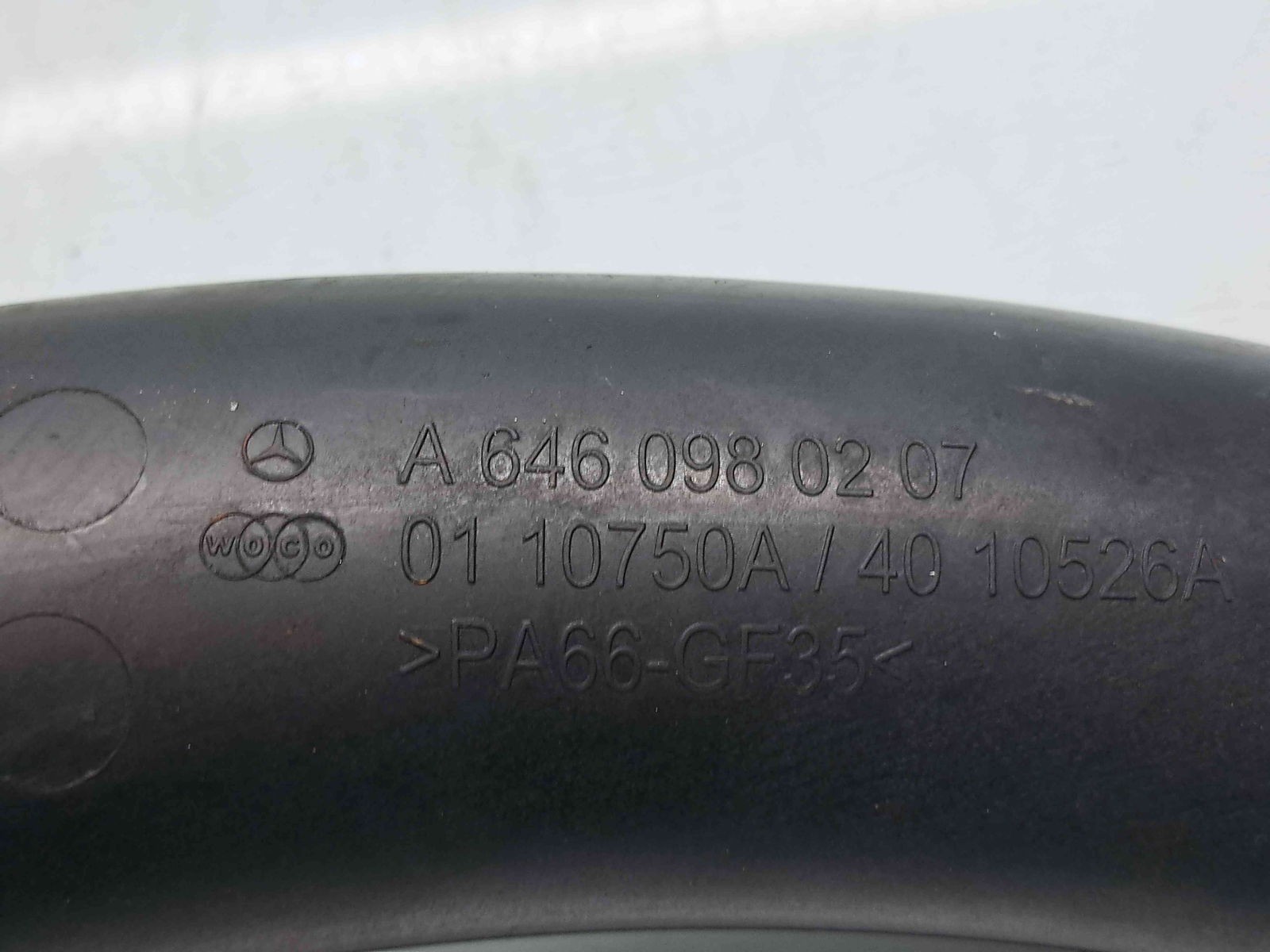 Tub intercooler Mercedes Clasa C (W204) [Fabr 2007-2014] A6460980207 2.2 CDI 646821 125KW / 170CP - imagine 3