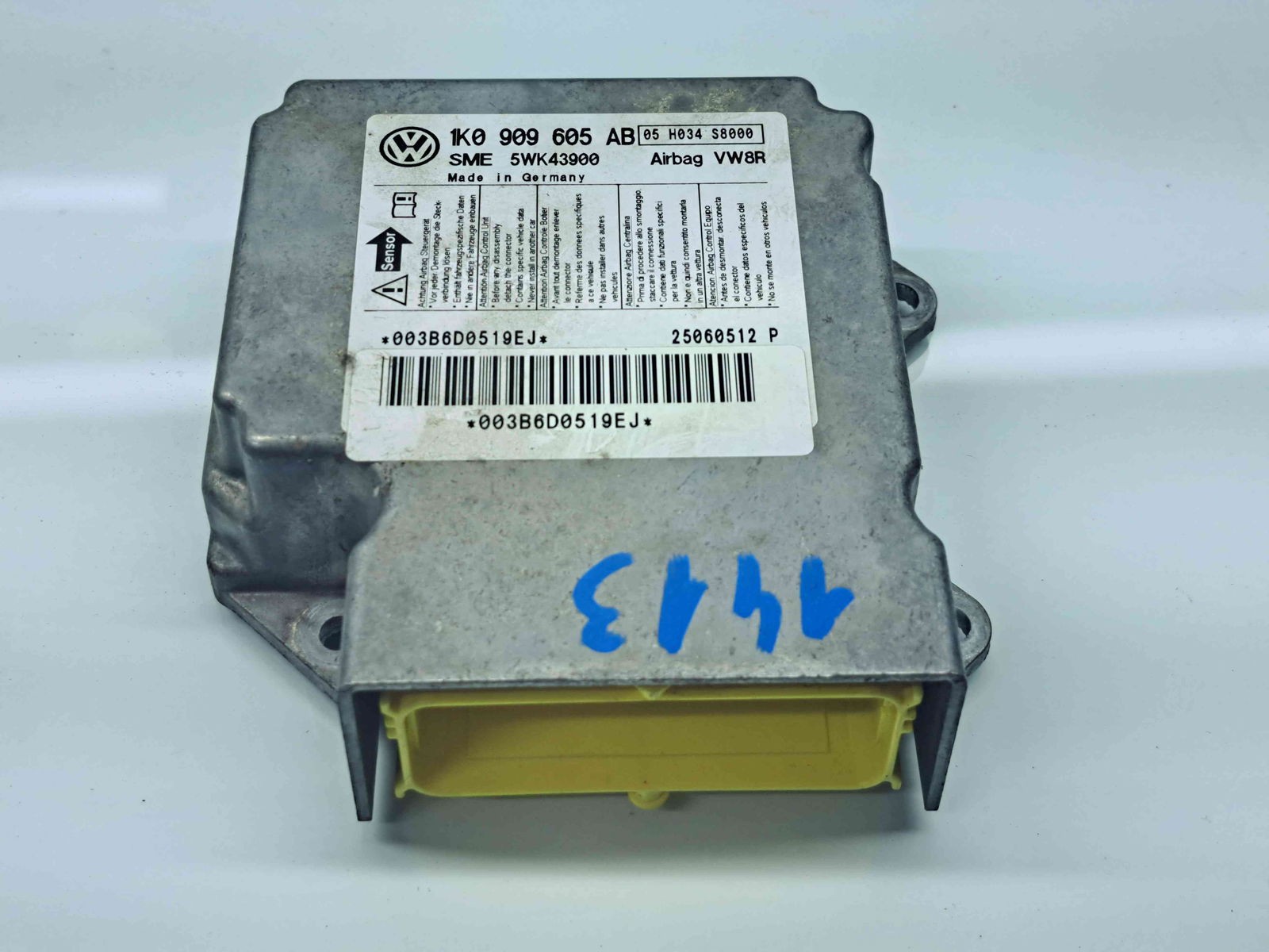 Calculator airbag Skoda Octavia 2 (1Z3) [Fabr 2004-2013] 1K0909605 1.9 TDI BLS 77KW / 105CP - imagine 1