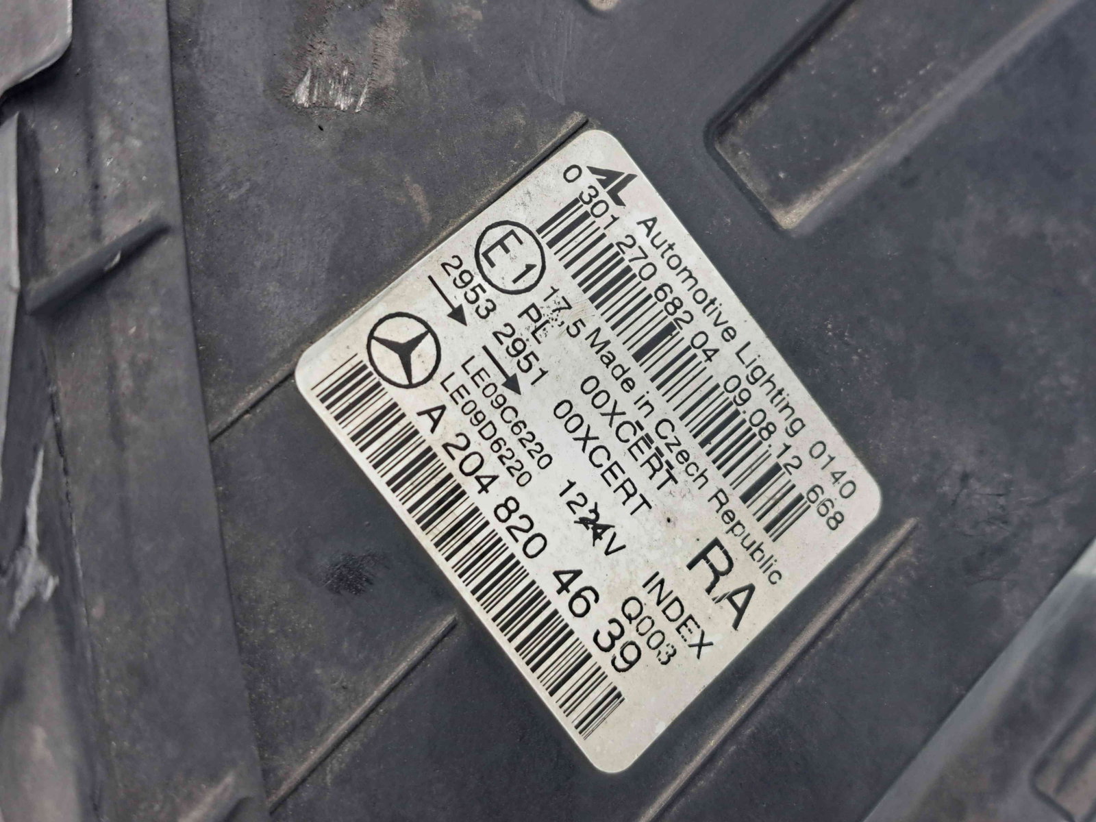 Far dreapta Mercedes Clasa C Coupe (C204) Facelift AMG [Fabr 2011-2015] A2048204639 - imagine 1