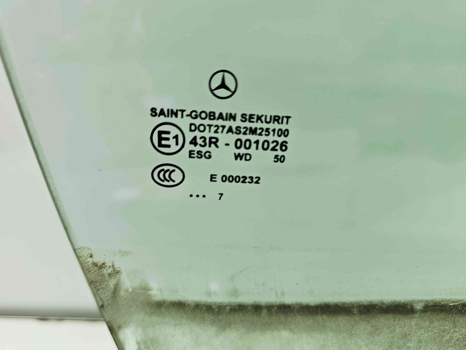 Geam usa dreapta fata Mercedes Clasa CLK (C209) [Fabr 2002-2009] - imagine 2