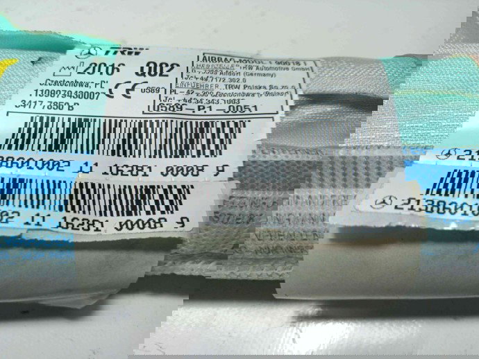 Airbag cortina dreapta A2138601002 Mercedes E220 W213 2.0 2016-2021