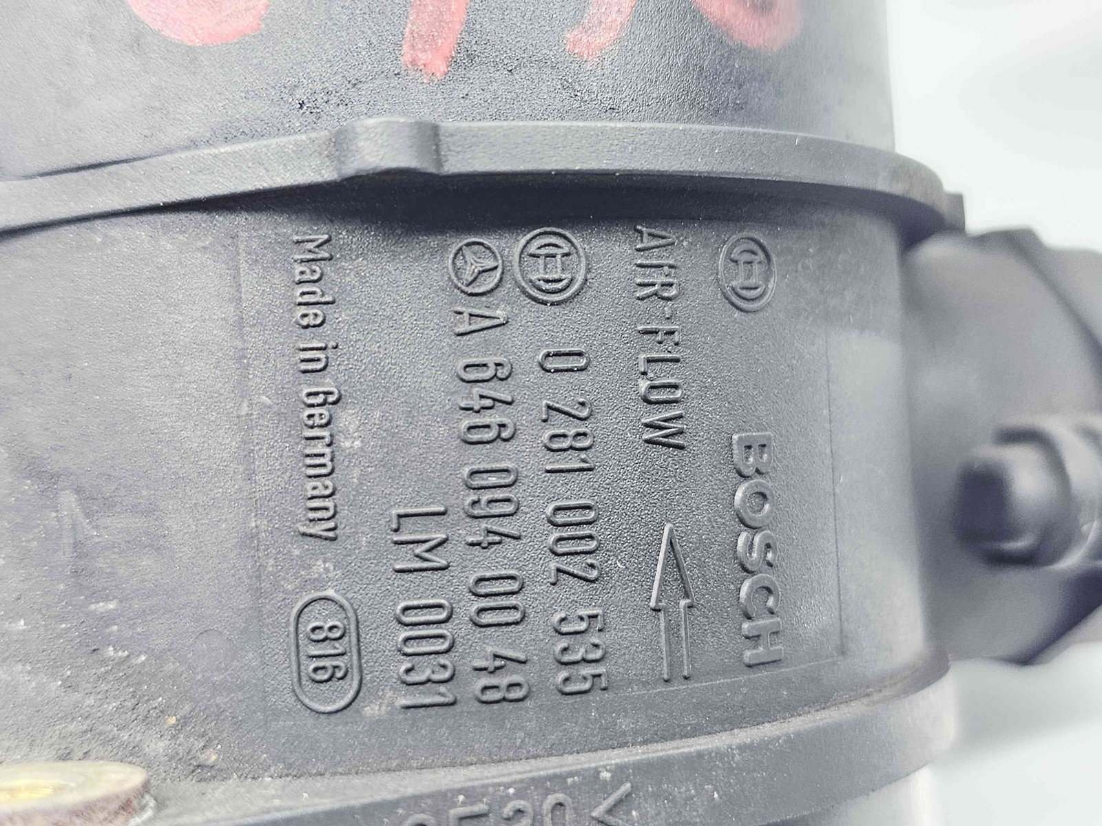 Debitmetru aer Mercedes Clasa CLK (C209) [Fabr 2002-2009] A6460940048 2.2 CDI 646966 110KW / 150CP - imagine 3