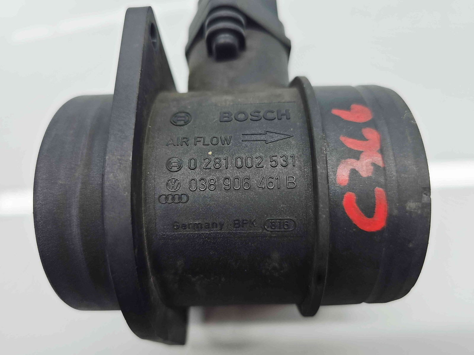 Debitmetru aer Seat Ibiza 4 (6L1) [Fabr 2002-2009] 038906461B 1.4 TDI BNV 59KW / 80CP - imagine 4