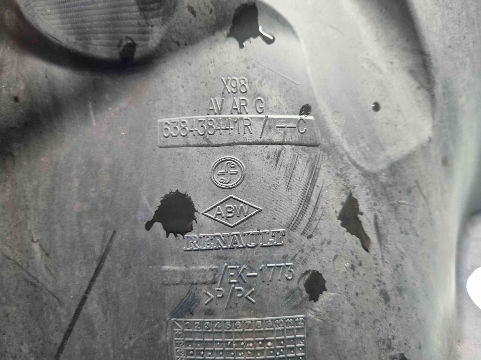 Carenaj roata stanga fata Renault Clio 4 (B98) Hatchback [Fabr 2012-2020] - imagine 3