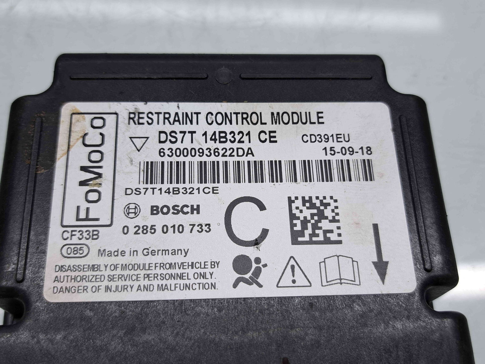 Calculator airbag Ford Mondeo 5 Hatchback [Fabr 2014-2022] DS7T-14B321-CE 1.5 TDCI T7DA 88KW / 120CP - imagine 4