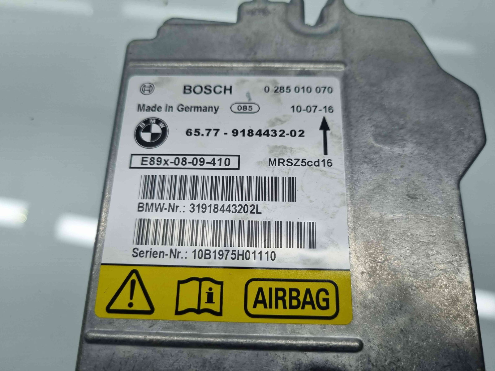 Calculator airbag Bmw 3 (E90) [Fabr 2005-2011] 9184432-02 2.0D N47D20 105KW / 143CP - imagine 2